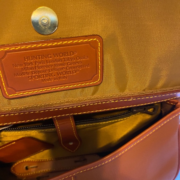 Sale! New Hunting World Safari Bag In Camel made in Italy - Picture 12 of 16